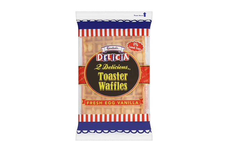 GARDENIA DELICIA TOASTER WAFFLES FRESH EGG VANILLA 42G